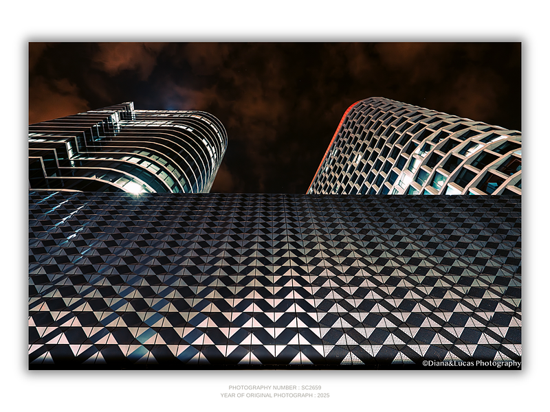 COLLECTION - URBAN GEOMETRY HORIZONTAL - "Pattern and Towers" - LIMITED EDITION 10 of 10