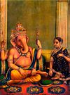Siddhi Vinayaka by Raja Ravi Verma