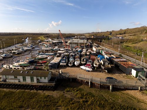 The mudlats of Leigh-On-Sea...