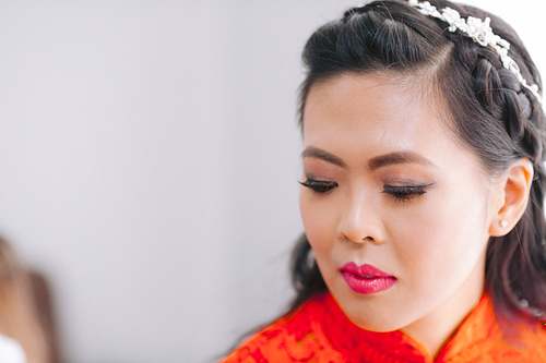 Bride Getting Ready
