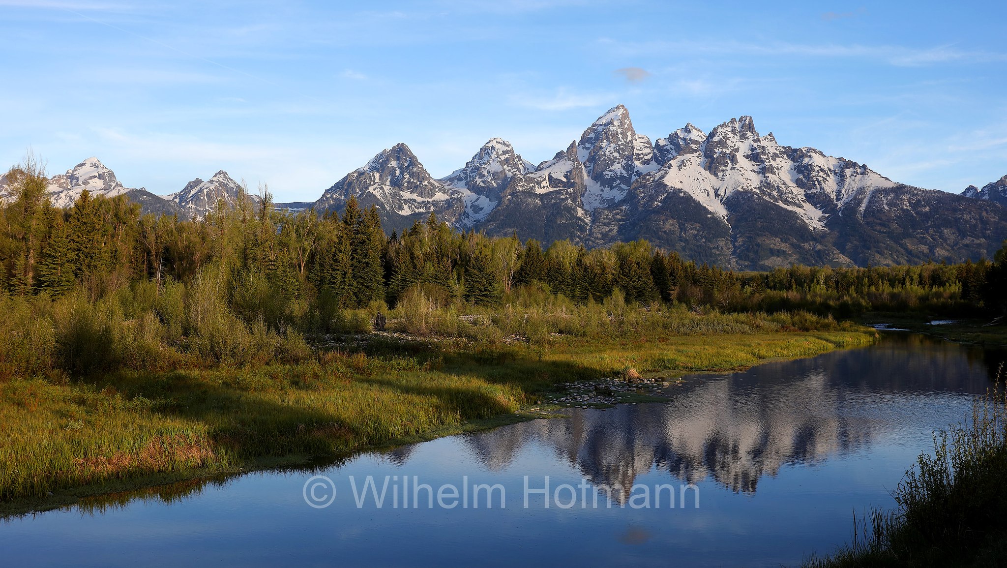 Schwabachers Landing, Teton Range, Snake River, Grand Teton National Park, Grand-Teton-Nationalpark, parco nazionale del Grand Teton, Wyoming, USA