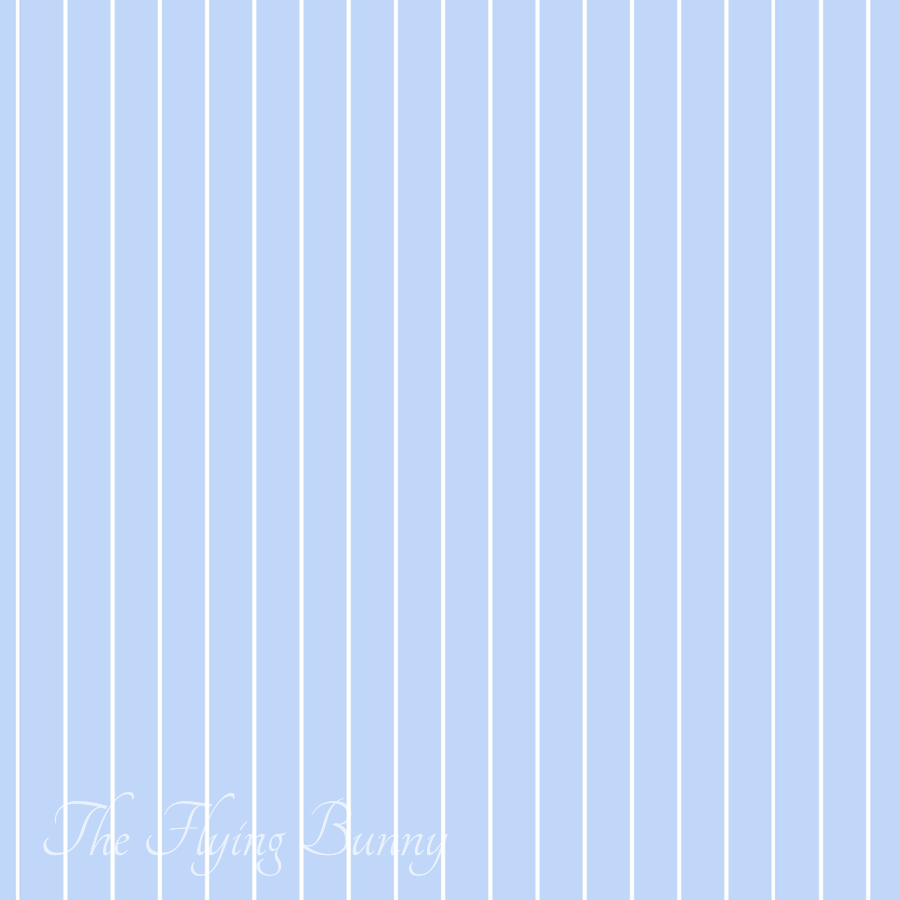 Thin light blue and white vertical pinstripes repeat evenly across the design in a clean, airy coastal stripe pattern.