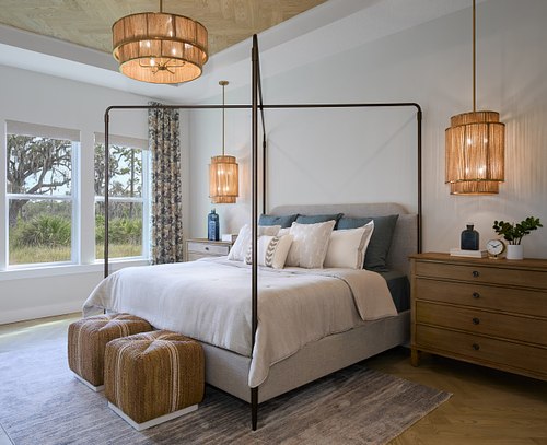Professionally staged master bedroom – Mastercraft Builder Group Home