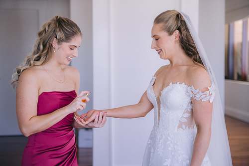 Bride Getting Ready