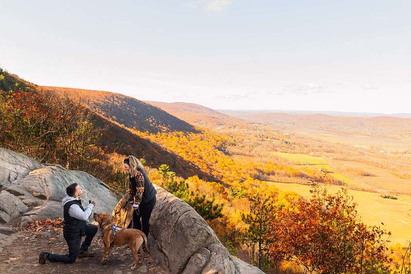 Stairway To Heaven Trail | Vernon New Jersey Autumn Proposal | Valentina & Sean