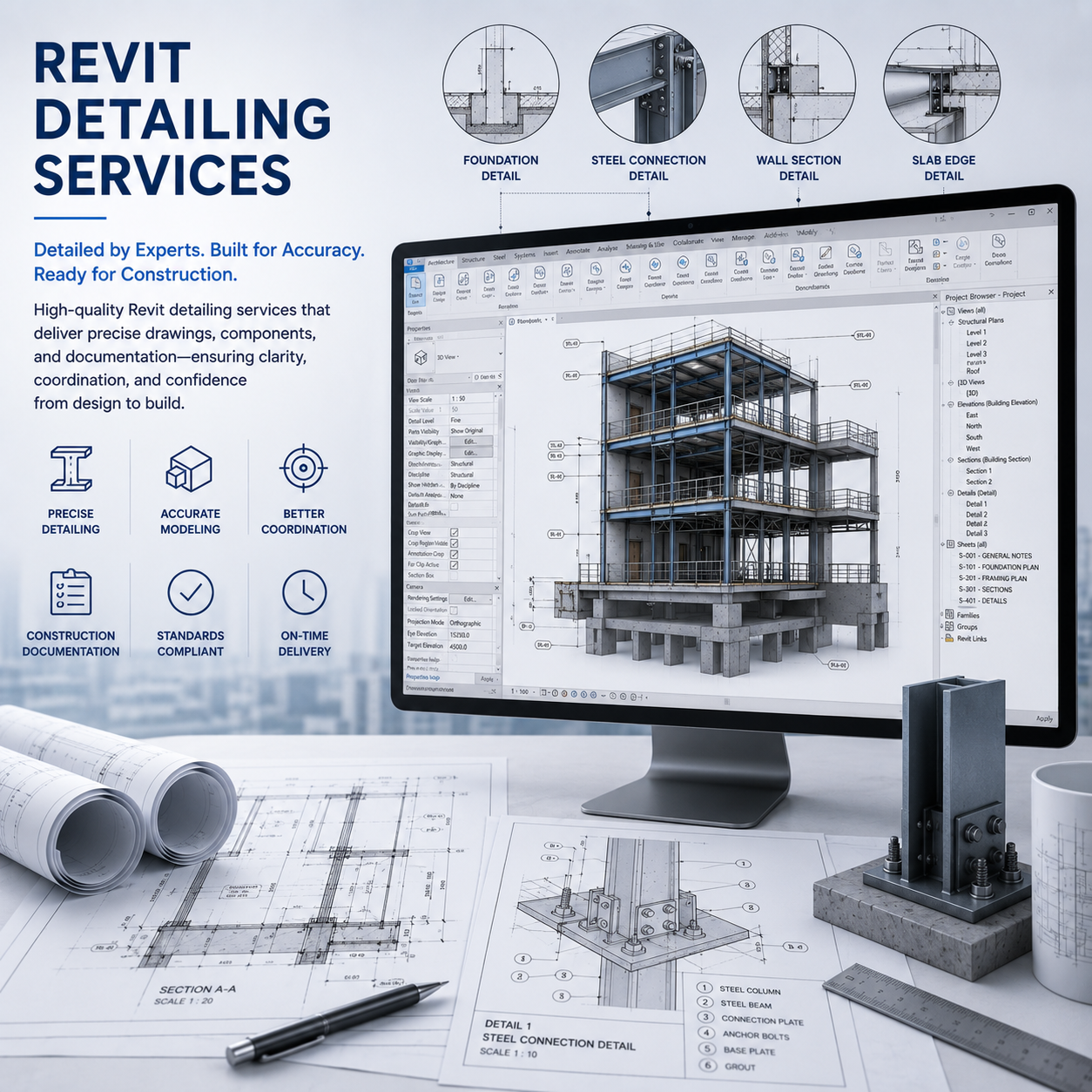 BIM Detailing Services – Architectural, Structural & MEP Detailing ...