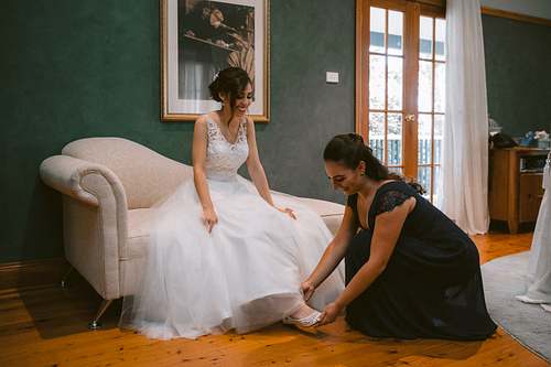 Bride Getting Ready