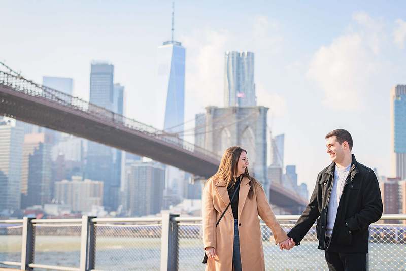 Jane's Carousel | Brooklyn Bridge Park New York NYC Winter Proposal | Megan & Alex