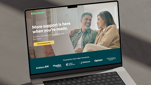 Ria Health's Comprehensive Care Landing Page