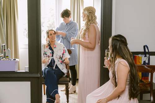 Bride Getting Ready