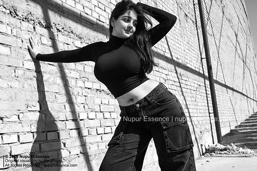 monochrome fashion photoshoot