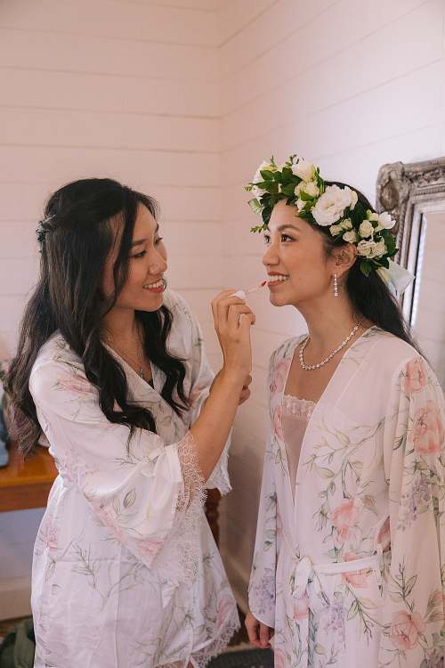 Bride Getting Ready