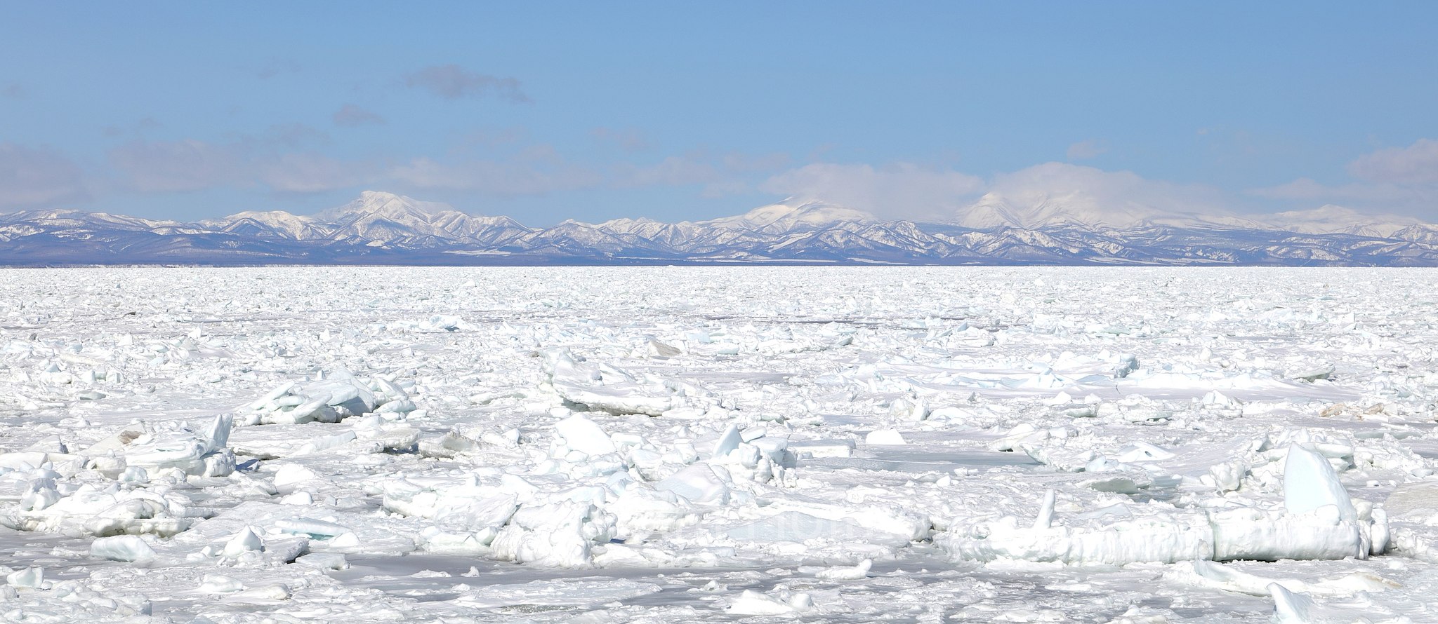 Nemuro Strait, Drift Ice, Notsuke Peninsula, Notsuke Halbinsel, Penisola di Notsuke, Hokkaidō, Hokkaido, Japan, Giappone