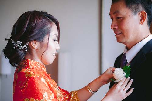 Bride Getting Ready