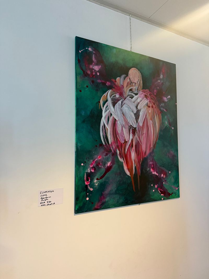 Flamingo Love - This painting is in France