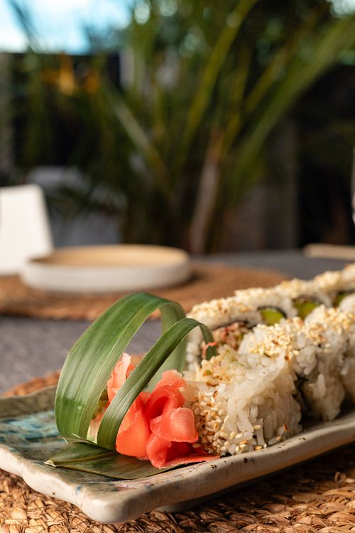 Sushi en restaurante de Boquete en Panamá
