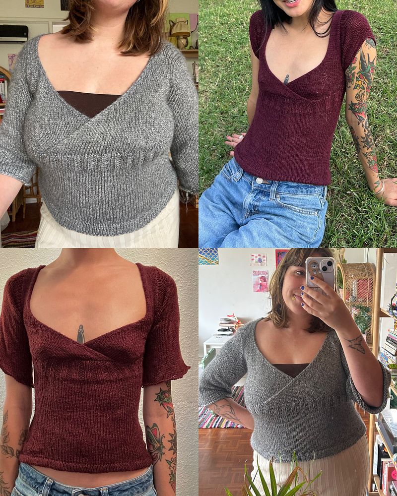 Ivette Top PDF Knitting Pattern