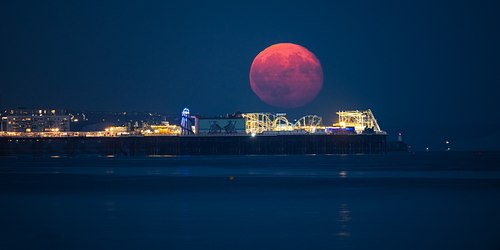 Full Moon Brighton Palace Pier
