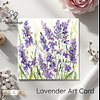 Lavender | Floral Art Card | Watercolour Original Illustration | with Envelope | Wildflowers