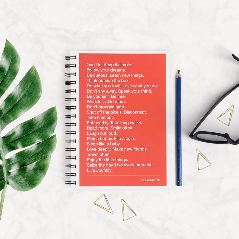 THE LETTERNOTE MANIFESTO - 2017 ORGANISER