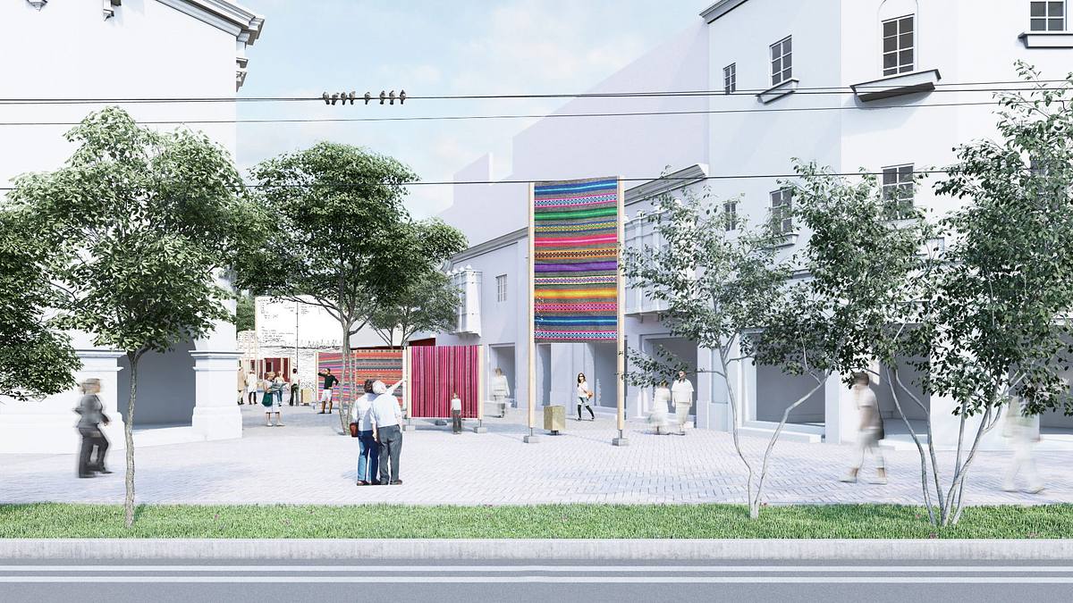 render exterior espacio publico participativo miraflores