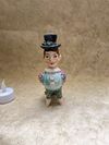 Spring bird with hat, ceramic mini-sculpture