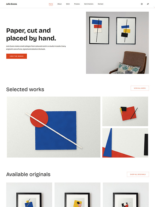 Pioneer - Pixpa Artist Website Template