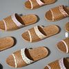 Light Straw Slippers