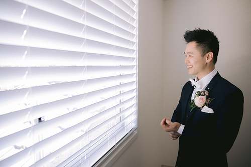 Groom Getting Ready