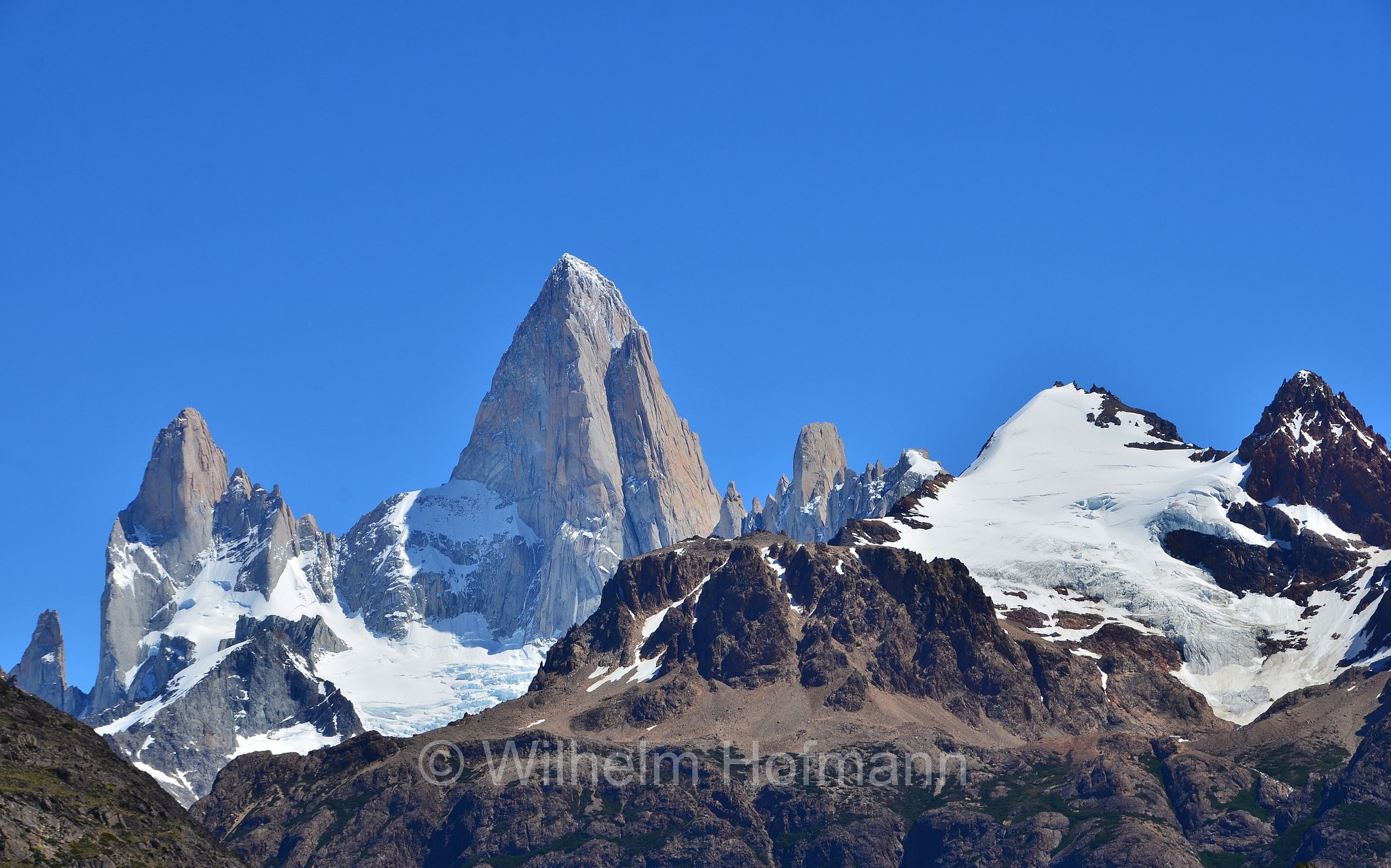 Fitz Roy, Monte Fitz Roy, Cerro Chaltén, Cerro Fitz Roy, Mount Fitz Roy, Los Glaciares National Park, Nationalpark Los Glaciares, Parco nazionale Los Glaciares, Santa Cruz, Argentina, Argentinien