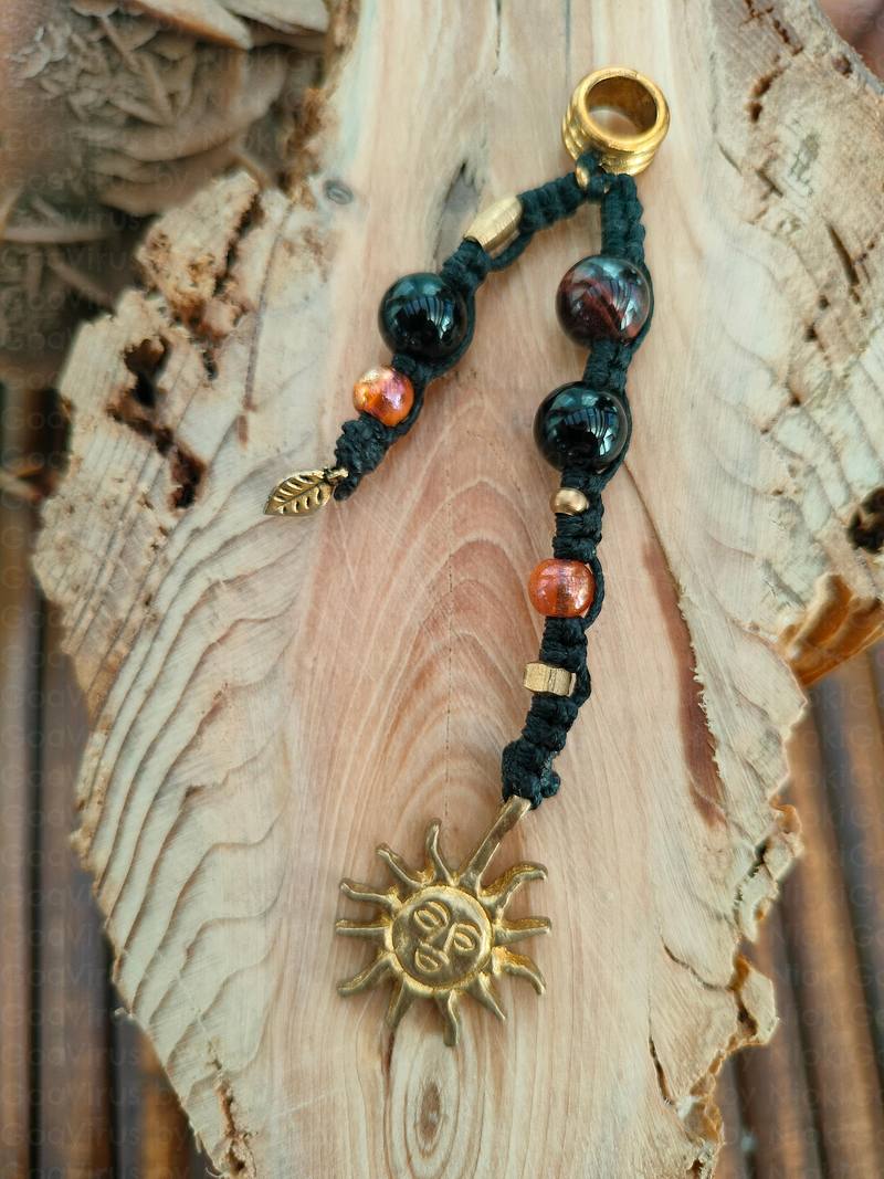 Macrame dreadlocks bead 1