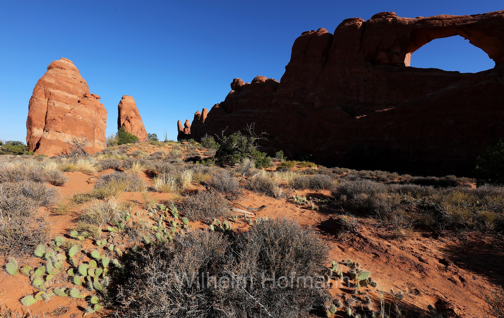Skyline Arch, Arches National Park, Arches-Nationalpark, Parco nazionale degli Arches, Utah, USA