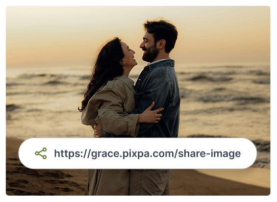 Share the gallery link with clients