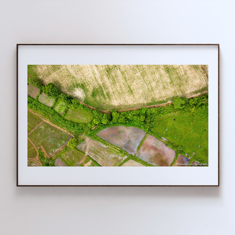 THE ONE - AERIAL PRINTS - "Framed Fields" - LIMITED EDITION 5 of 5