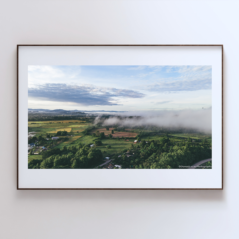 THE ONE - AERIAL PRINTS - "Village Morning" - LIMITED EDITION 5 of 5