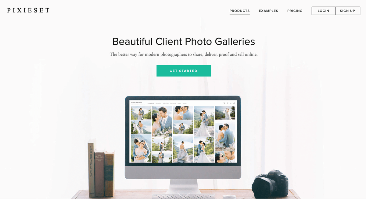 Pixiset home page
