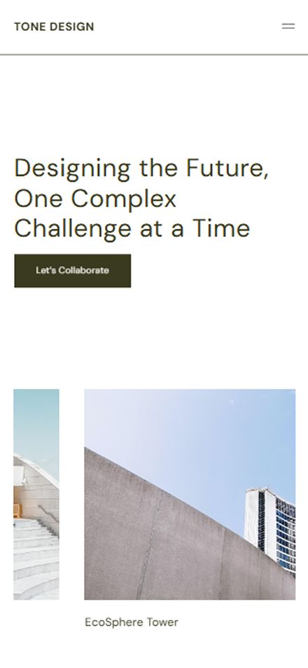 Architects portfolio website template