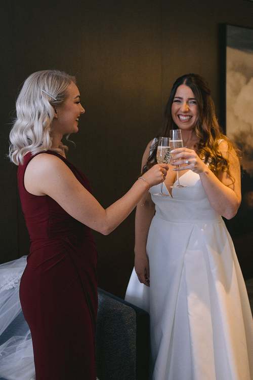 Bride Getting Ready