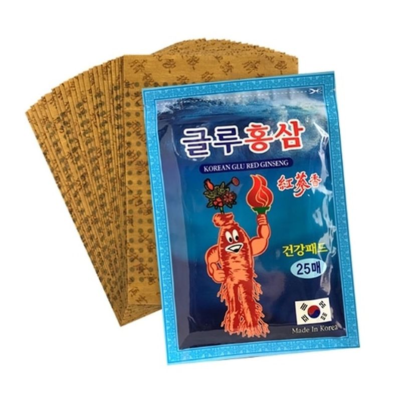 Pain relief ginseng extract body patches (blue)