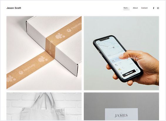 Design portfolio templates