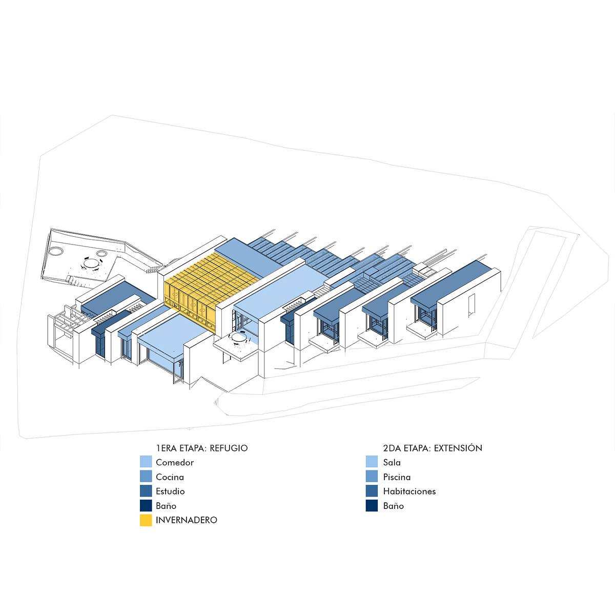 esquema distribucion arquitectura vivienda programa espacios dise&ntilde;o residencial