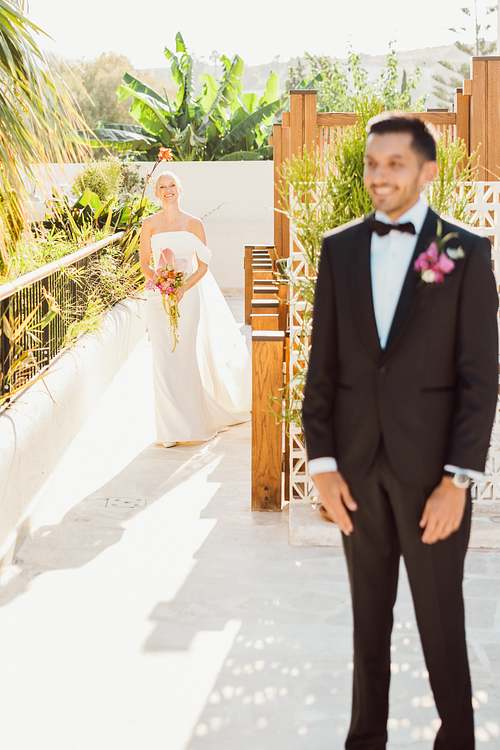 Groom portrait outdoors in Yalikavak, Bodrum