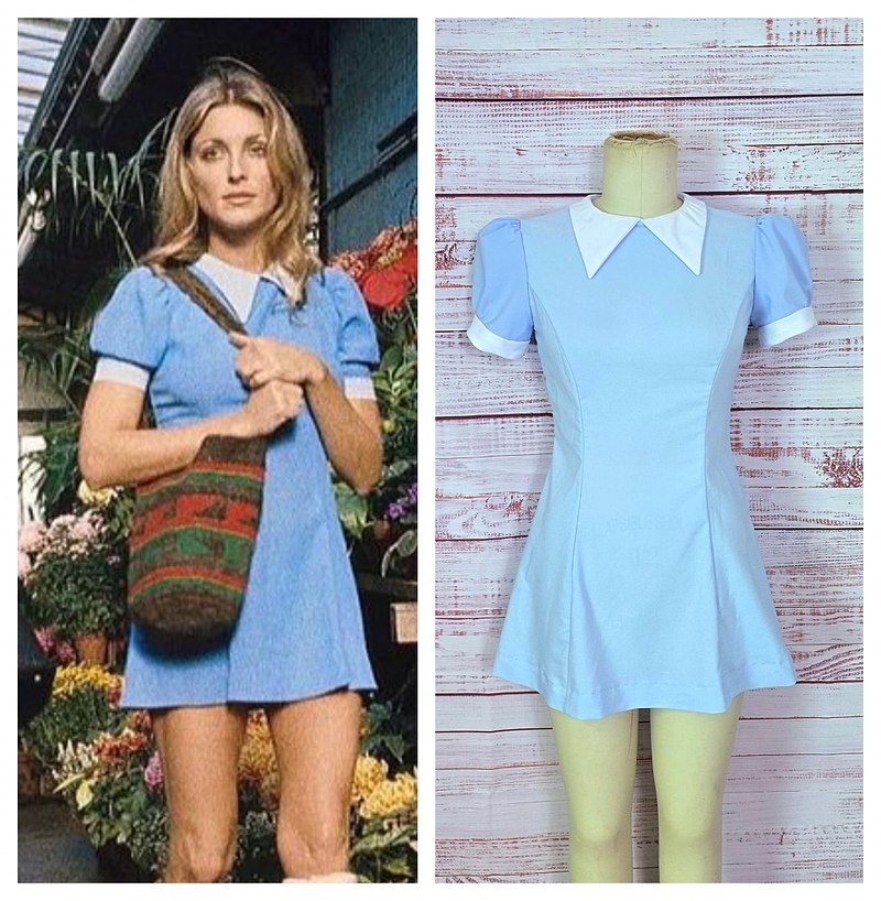Sharon Blue babydoll  Collar & Cuffs