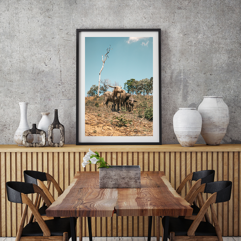 COLLECTION - GIANTS OF THE LAND VERTICAL - "Buffalo Sky" - LIMITED EDITION 10 of 10