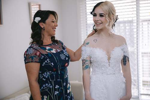 Bride Getting Ready