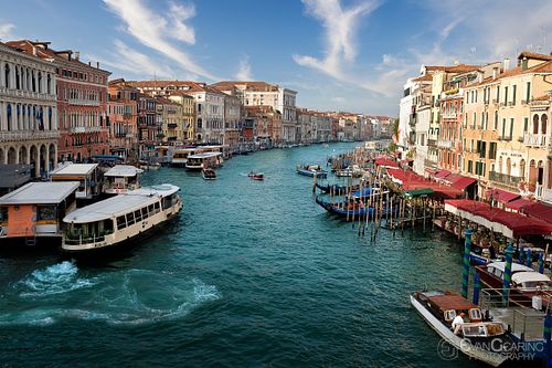 Grand canal from Rialto bridge