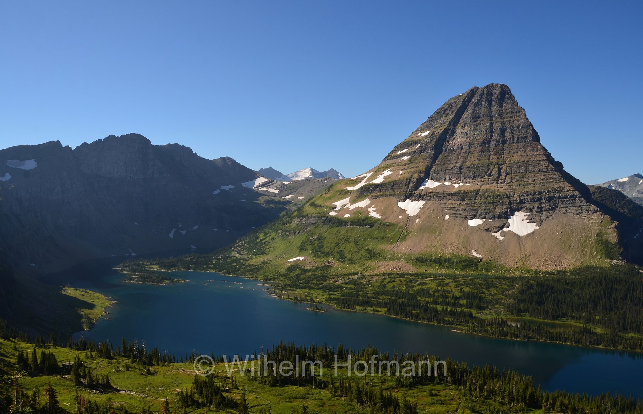 Hidden Lake, Bearhat Mountain, Glacier National Park, Glacier-Nationalpark, parco nazionale dei ghiacciai, Montana, USA