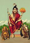 Ardhanarishvara – The Divine Union of Shiva and Shakti by Raja Ravi Verma