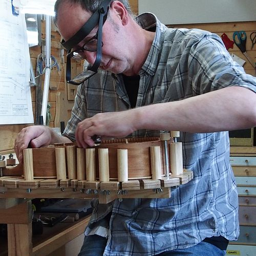 Hello - I'm Geoff, and Woodsville is my workshop in the Vale of Glamorgan, South Wales. I've been creating musical instruments and other items here for the last decade or so.
