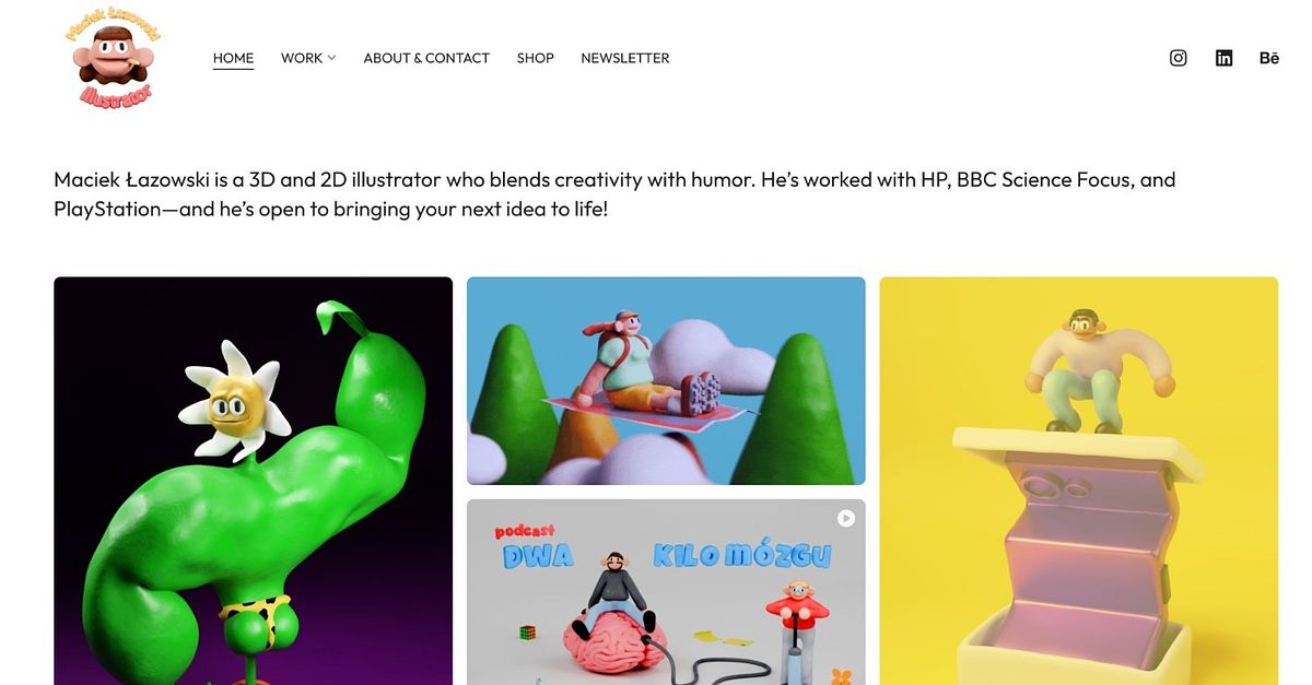 Maciek Lazowski 3D illustration portfolio